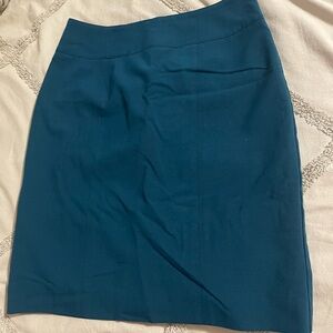 Teal Worthington Pencil Skirt